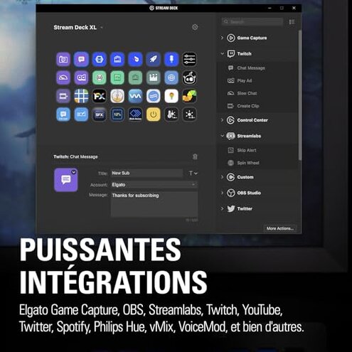 Elgato Stream Deck XL – Advanced Studio Controller, 32 macro keys, trigger actions in apps and software like OBS, Twitch, YouTube and more, works with Mac and PC