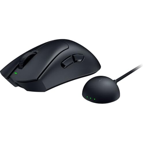 Razer DeathAdder V4 Pro Wireless Gaming Mouse: 56g Lightweight - HyperSpeed Wireless Gen-2 - Optical Scroll Wheel - Optical Switches Gen-4 - Focus Pro 45K Sensor Gen-2 - Up to 150 Hr Battery - Black