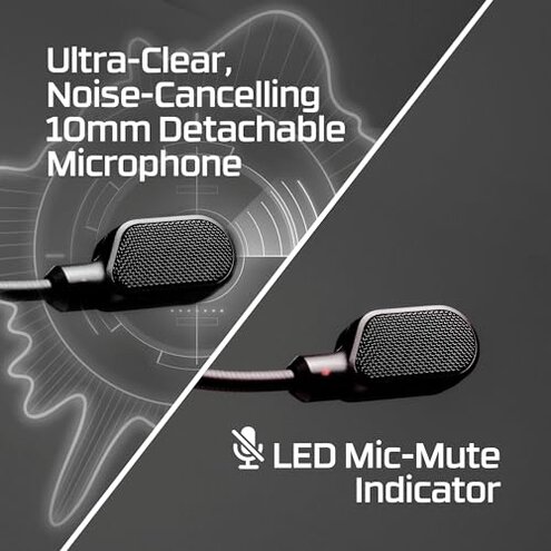 HyperX Cloud III &ndash; Wired Gaming Headset, PC, PS5, Xbox Series X|S, Angled 53mm Drivers, DTS Spatial Audio, Memory Foam, Durable Frame, Ultra-Clear 10mm Mic, USB-C, USB-A, 3.5mm &ndash; Black/Red