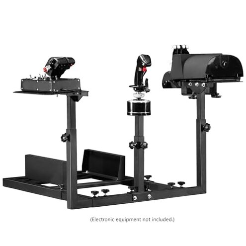 Dardoo Flight Game Frame and Racing Simulator Cockpit Compatible with Thrustmaster HOTAS WARTHOG, not include Throttle, Joystick and Seat