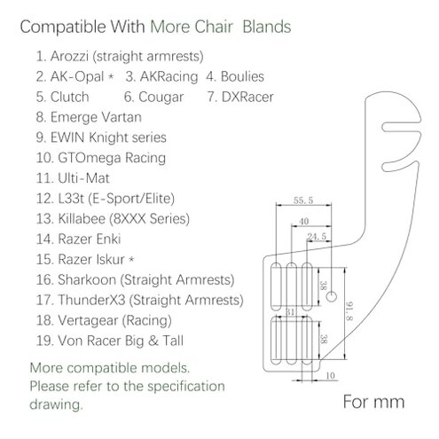 EG STARTS 2 Set Chair Mount for Flight Sim Game Joystick, Throttle & Hotas Systems Compatible with Logitech G X56, X52, X52 Pro, Thrustmaster T-Flight Hotas, TCA, T.16000M