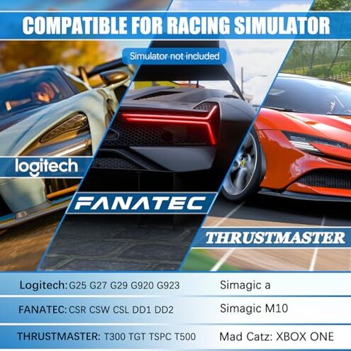 EG STARTS Sim Racing Wheel Stand Simulator Cockpit Wheel Stand Racing Steering Shifter Mount for Logitech G29 G920 G923 G27 G25 for Thrustmaster T150 T248 T300 T500 RS T-GT TSPC TGT Gaming Stand