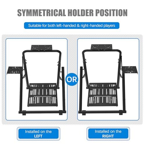 EG STARTS Sim Racing Wheel Stand Simulator Cockpit Wheel Stand Racing Steering Shifter Mount for Logitech G29 G920 G923 G27 G25 for Thrustmaster T150 T248 T300 T500 RS T-GT TSPC TGT Gaming Stand