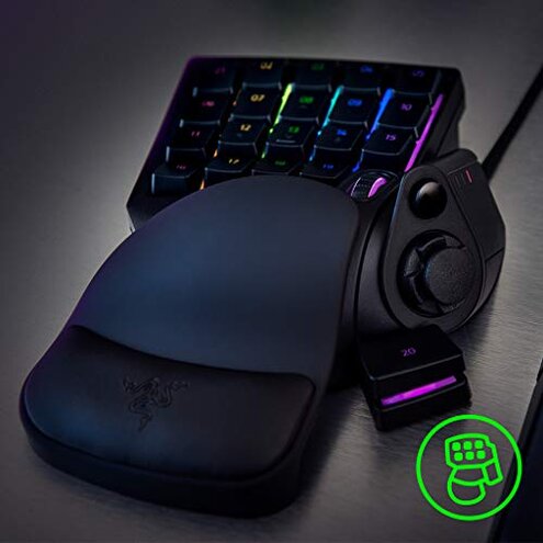 Razer Tartarus V2 Gaming Keypad: Mecha Membrane Key Switches - One Handed Keyboard - 32 Programmable Keys - Customizable Chroma RGB Lighting - Programmable Macros - Snap Tap - Black