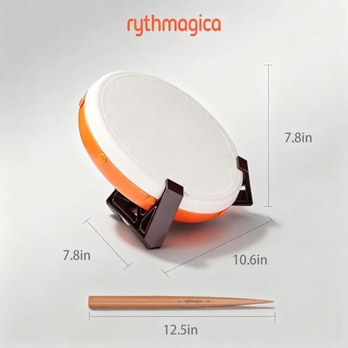 TDC10 Smart Pro Taiko Drum Controller Tatacon for NS Switch, Xbox X/S, PS4,PC, Less Noise, High Sensitivity, Precise Note Registration, Arcade Level Design，Controllers for game consoles