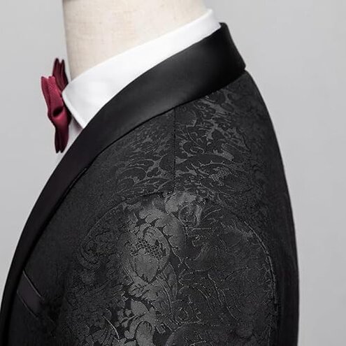 SIDUFHAOPKLL Black Tuxedos Wedding Men's Suit Set Evening Dress Button Two Piece Men Suits