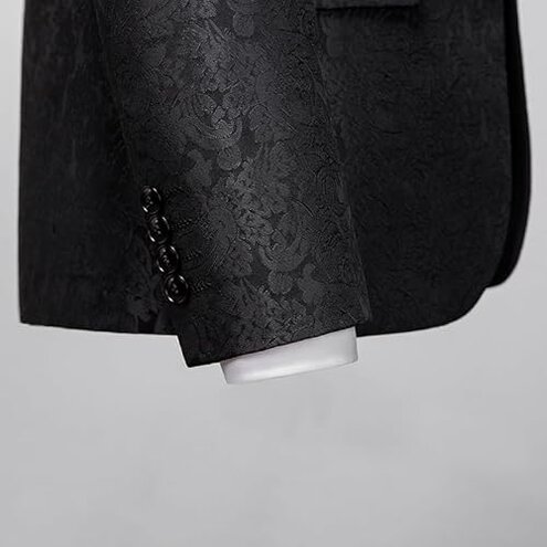 SIDUFHAOPKLL Black Tuxedos Wedding Men's Suit Set Evening Dress Button Two Piece Men Suits