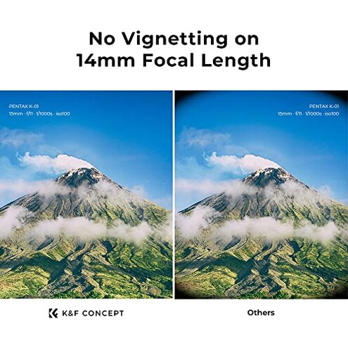 K&F CONCEPT 77mm MC UV Protection Filter with 28 Multi-Layer Coatings HD/Hydrophobic/Scratch Resistant Ultra-Slim UV Filter for 77mm Camera Lens (Nano-X Series)