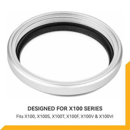 NiSi - NC UV (Silver Frame), Camera Lens Protector Filter for Fujifilm X100 Series (X100, X100S, X100F, X100T, X100V, X100VI), Ultraviolet Filter, UV Protection, Optical Glass, Waterproof Nano Coating