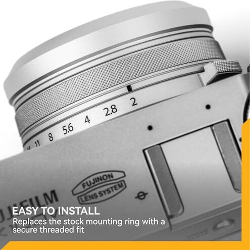 NiSi - NC UV (Silver Frame), Camera Lens Protector Filter for Fujifilm X100 Series (X100, X100S, X100F, X100T, X100V, X100VI), Ultraviolet Filter, UV Protection, Optical Glass, Waterproof Nano Coating