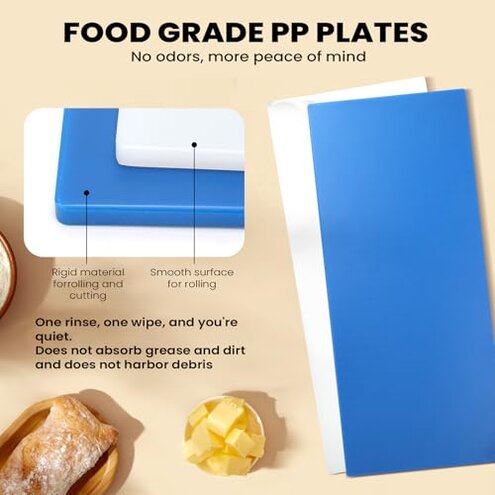 Compact Dough Sheeter (12") with 2 Sheeter Board. Manual Dough Sheeter Machine with Adjustable Thickness Settings for Making Fudge Crust, Pizza Dough, Puff Pastry Dough