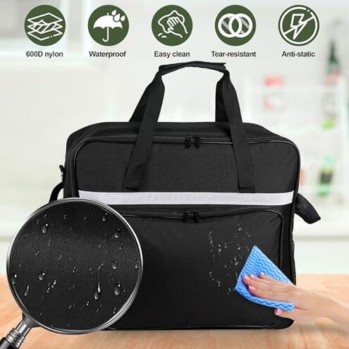 Buseeau Carrying Bag for Ninja SLUSHi Slushie Machine FS301, Waterproof Portable Outdoor Frozen Drink Maker Travel Bag, Frozen Drink Maker Bag with Front-Opening Design and Large Accessory Pocket