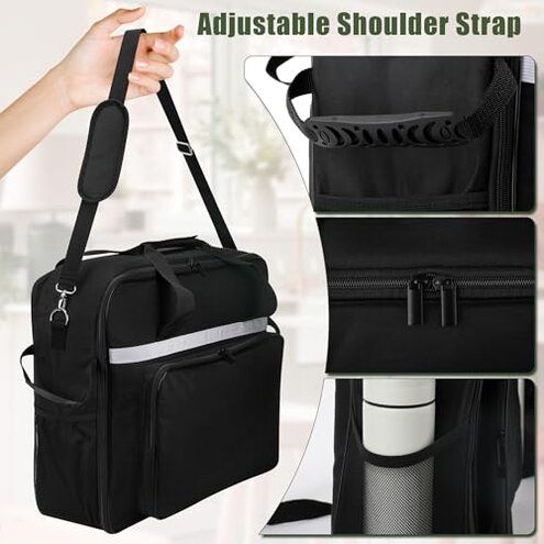 Buseeau Carrying Bag for Ninja SLUSHi Slushie Machine FS301, Waterproof Portable Outdoor Frozen Drink Maker Travel Bag, Frozen Drink Maker Bag with Front-Opening Design and Large Accessory Pocket
