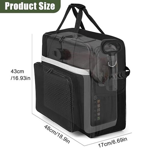Buseeau Carrying Bag for Ninja SLUSHi Slushie Machine FS301, Waterproof Portable Outdoor Frozen Drink Maker Travel Bag, Frozen Drink Maker Bag with Front-Opening Design and Large Accessory Pocket