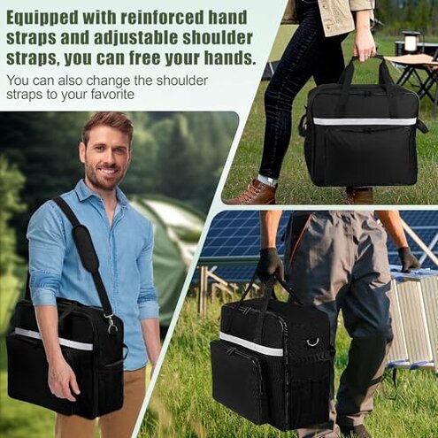 Buseeau Carrying Bag for Ninja SLUSHi Slushie Machine FS301, Waterproof Portable Outdoor Frozen Drink Maker Travel Bag, Frozen Drink Maker Bag with Front-Opening Design and Large Accessory Pocket