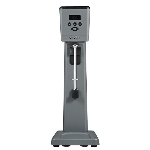 VEVOR Milkshake Maker, 375W Electric Milkshake Machine, Single Head Drink Mixer Blender Machine, LED Intelligent Microswitch, 3-Speed Milkshake Mixer with 820 ml Stainless Steel Cup
