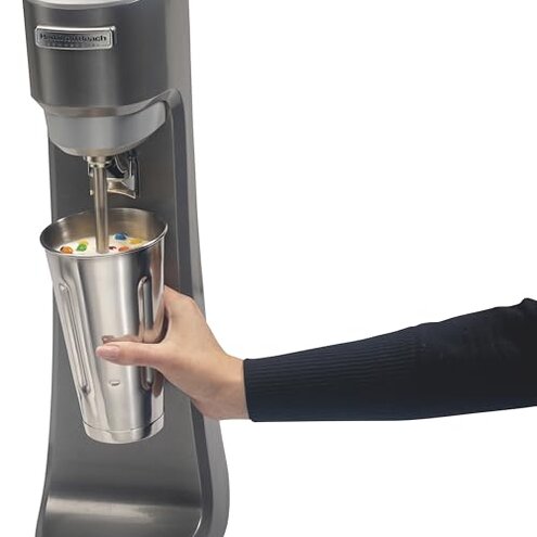Hamilton Beach Commercial HMD200R Single-Spindle Drink Mixer, 3 Speed Universal Motor, Hands-Free Operation, NSF Certified