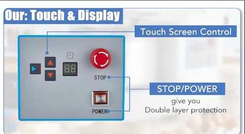 GarveeTech Commercial Food Mixer, 10.5 Qt Touch Screen Dough Mixer Machine with Timer, Security Shield, 650W Dual Rotating Dough Kneading Machine Food-grade Stainless Steel Bowl for Restaurant Bakery