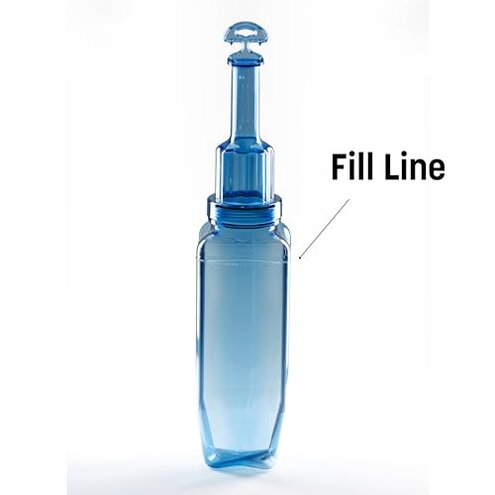 San Jamar Rapi-Kool Plastic Rapid Cooling Commercial Food Paddle with Hang Tag for Restaurants, Kitchens, 128 Ounces, Blue