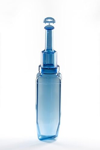 San Jamar Rapi-Kool Plastic Rapid Cooling Commercial Food Paddle with Hang Tag for Restaurants, Kitchens, 128 Ounces, Blue