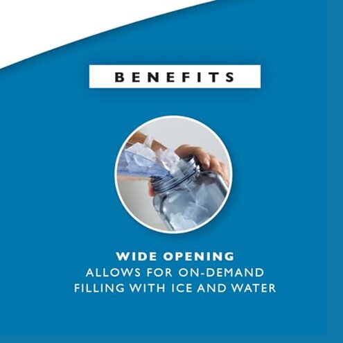 San Jamar Rapi-Kool Plastic Rapid Cooling Commercial Food Paddle with Hang Tag for Restaurants, Kitchens, 128 Ounces, Blue