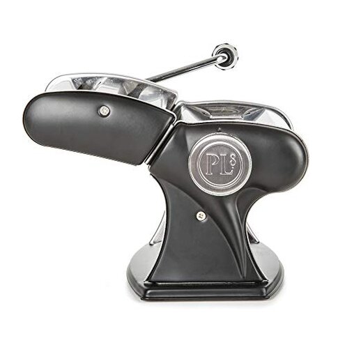 PL8 Professional Pasta Machine - 7 Adjustable Thicknesses for Homemade Fettuccine, Linguine, & Lasagna, Clamp-On Design for Easy Countertop Use