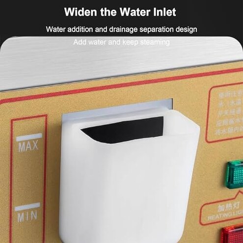 XQZMZSCP 2/4/6-Hole Electric Steamed Bun Machine, Commercial Electric Steamer, 30~110&deg;C Temperature, Independent Water Supply (4holes)