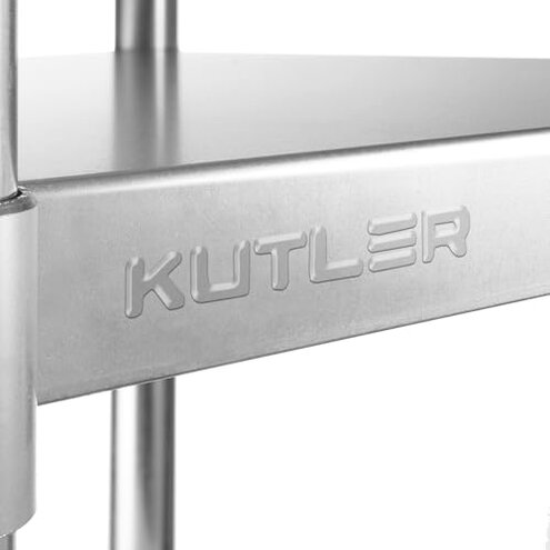 KUTLER Stainless Steel Table 24 x 72 Inches, NSF Heavy Duty Commercial Kitchen Prep and Work Table with Undershelf for Restaurant, Hotel, Home
