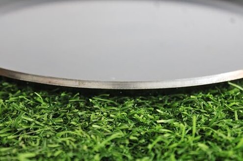 MYNAKSHA Iron Tawa for Dosa,Roti Chapati, Flat Surface Iron Tava with Wooden Handle, 10 Inch, 1.6Kg, Black Hand made