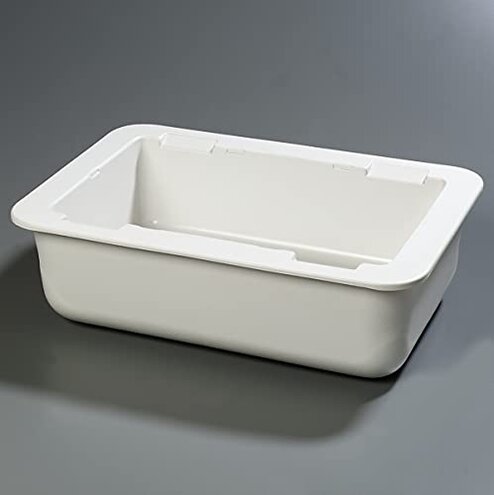 Carlisle FoodService Products CM104202 Coldmaster Full Size Insulated Cold Pan Holder, 24.1 Quart Capacity, 6" Deep, White