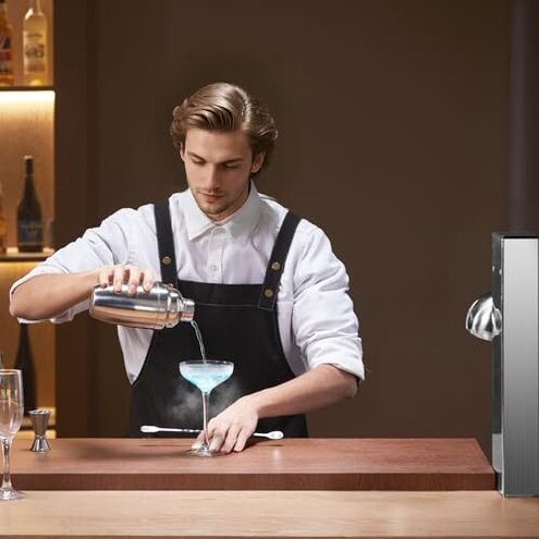 INNOVECO Glass Chiller &ndash; CO2 Glass Froster for Cups and Glasses &ndash; Instant Drink Chiller for Cocktail, Beer, Mixed Drinks, Wine &ndash; Glass Chiller for Bar, Restaurant, Kitchen.