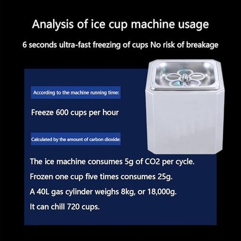 VitalisWorks Glass Chiller Glass Froster CO2 Glass Chiller CO2 Glass Froster Beer Glass Chiller Beer Glass Froster Instant Glass Chiller, for Bars, Restaurants, Clubs, Hotels