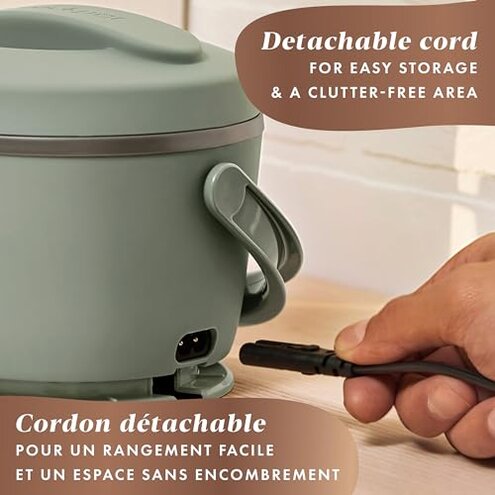 Crock-Pot Crock Pot Lunch Warmer, Green, Stainless Steel, Easy Carry Handle, One Size