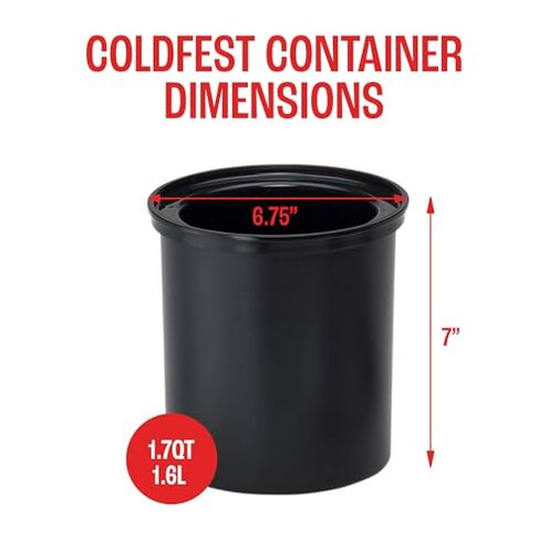 Cambro CFR18110 ColdFest&reg; Crock, 1.7 qt. black Case of 1