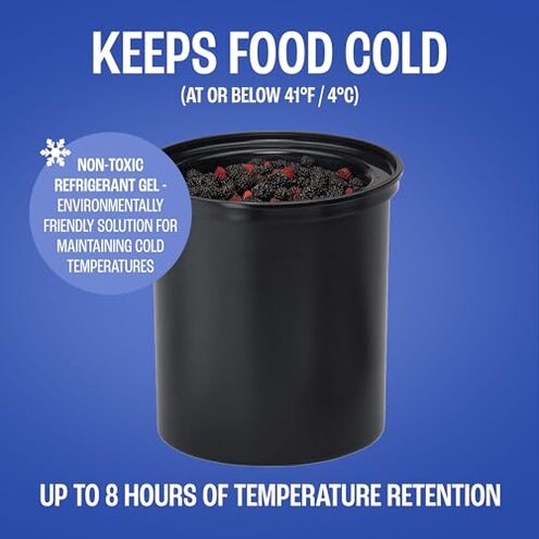 Cambro CFR18110 ColdFest&reg; Crock, 1.7 qt. black Case of 1