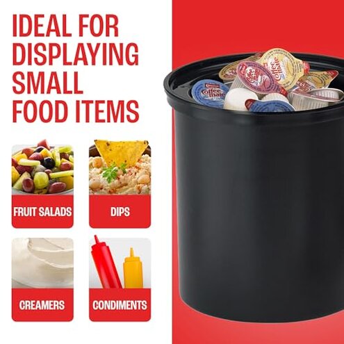 Cambro CFR18110 ColdFest&reg; Crock, 1.7 qt. black Case of 1