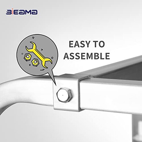 BIEAMA 20-Tier Sheet Pan Rack, NSF Bun Pan Rack, Aluminum Bakery Rack, Home Commercial Kitchen Bakery Cooling Rack, 4 Wheels