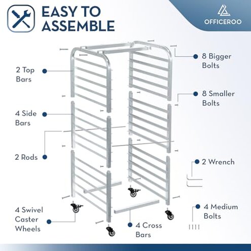 OFFICEROO Bakery Speed Rack (10-Tier)