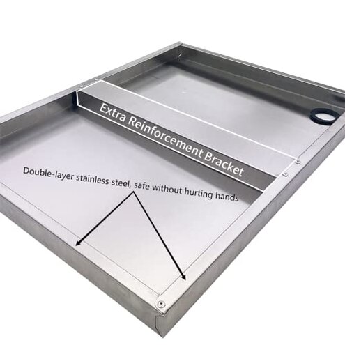 SWOTCATER Stainless Steel Microwave Shelf, 18"x24" 200 lb Heavy Duty Metal Appliance Wall Mount Floating Shelving, Commercial Microwave Rack for Kitchen, Restaurant and Hotel