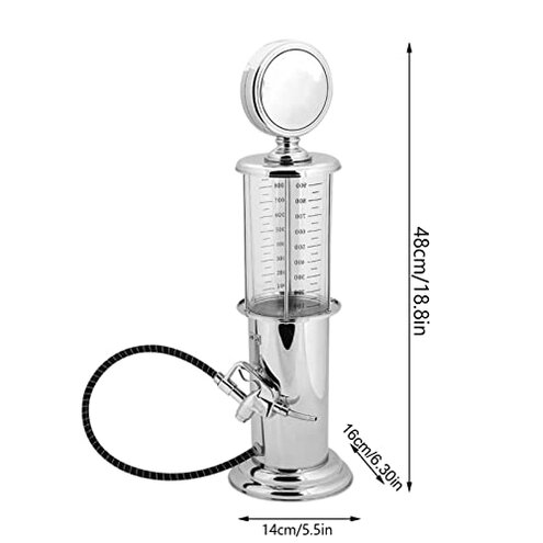 Gavigain Pump Liquor Dispenser for Home, Single Beverage Dispenser 1000cc Capacity Single Gun Beer Beverage Dispenser ContainerAlcohol Beer Dispenser for Bars Hotels KTV and Home