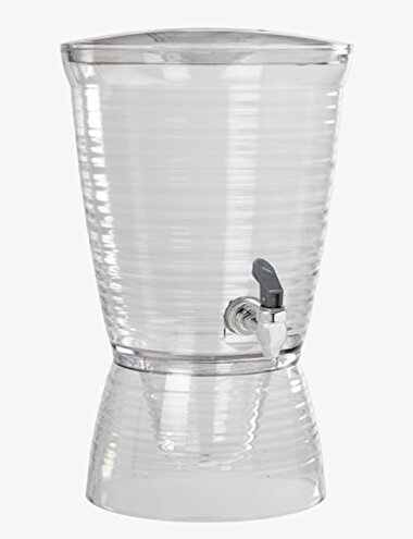 CreativeWare Bark Beverage Dispenser, 2.5 Gallon, Clear, (Pack of 1)