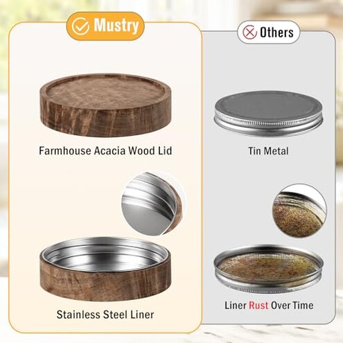 mustry Glass Drink Dispenser for Parties, 1 Gallon Beverage Dispenser with Stand and Spigot Solid Stainless Steel, Used as Lemonade Dispenser Sun Tea Jar Kombucha Jar, Set of 2