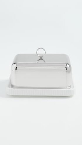 Georg Jensen Women's Bernadotte Butter Dish, Silver, One Size