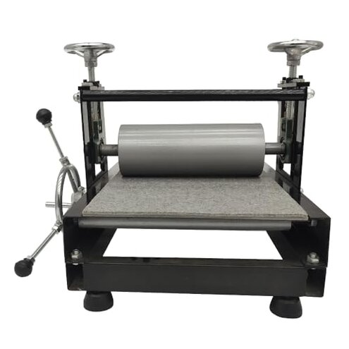 PreAsion Etching Press Machine Etching Printing Press Printmaking Letterpress Machine Printmaking Rubbing Machine Plaster Wood Paper Slab Roller Size: 28 * 10cm (11 * 3.9 ")