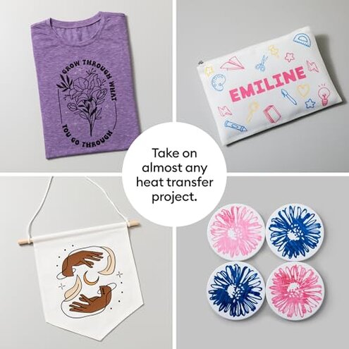 Cricut EasyPress 3 Heat Press Machine (9"x 9") with Heat Press Mat (15" x 12")