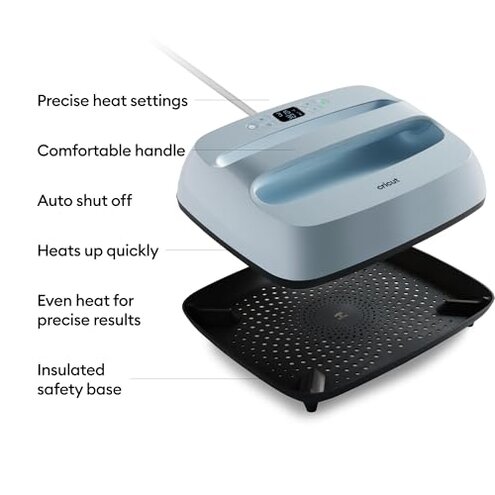 Cricut EasyPress 3 Heat Press Machine (12 "x 10") with Heat Press Mat (15.5" x 12.5")