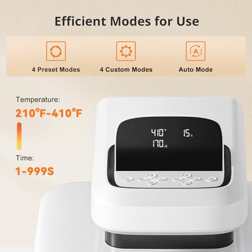 HTVRONT Auto Heat Press 2 - Heat Press Machine for T Shirts with Adjustable Pressure & Higher Heating Height, Heats Up Fast & Evenly Heat Press 15x15 for HTV, Sublimation, Heat Transfer Projects