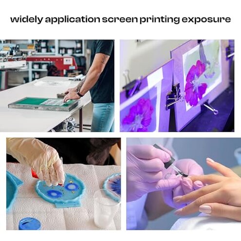 Caydo 50W LED Exposure Unit for Screen Printing, UV Screen Printing Light with Retractable and Adjustable Stand for Screen Printing and Cyanotypes