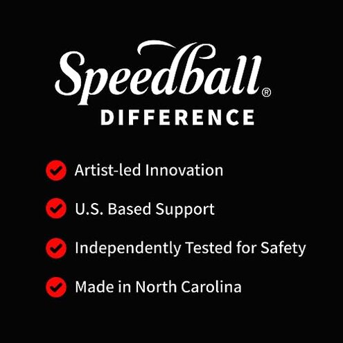 Speedball Beginner Screen Printing Craft Vinyl Kit, Use with Cutting Machine to Easily Print Custom T-Shirts and Home Decor