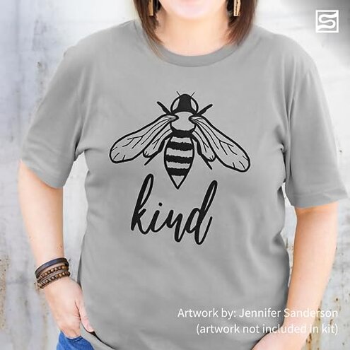 Speedball Beginner Screen Printing Craft Vinyl Kit, Use with Cutting Machine to Easily Print Custom T-Shirts and Home Decor